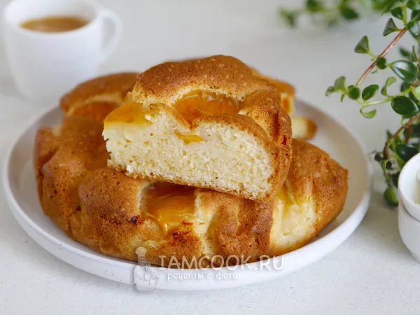 Фото блюда: Вкусный пирог с абрикосами