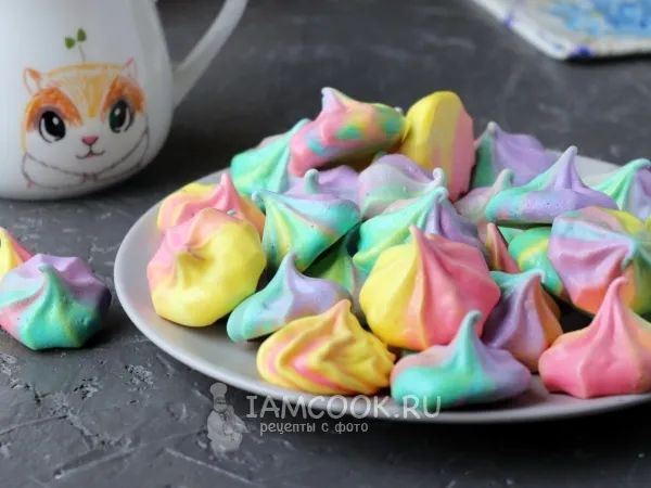 Фото блюда: Цветное безе