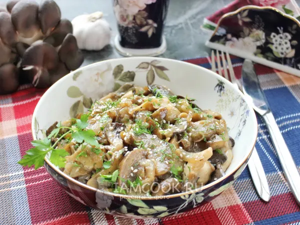 Фото блюда: Вешенки с баклажанами