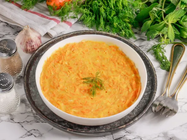 Фото блюда: Морковная запеканка в микроволновке