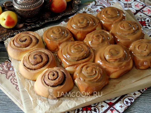 Фото блюда: Синнабоны с вареной сгущенкой