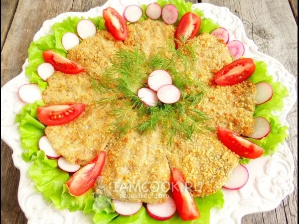 Фото готового блюда: Корюшка, запеченная в духовке