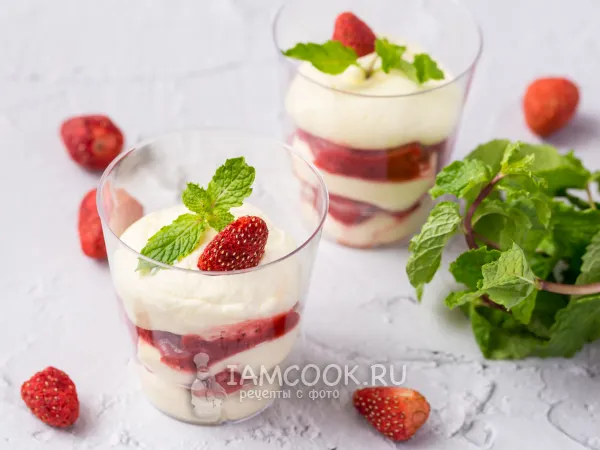 Фото готового блюда: Клубничный тирамису
