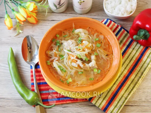 Фото готового блюда: Сапсо (корейский суп)