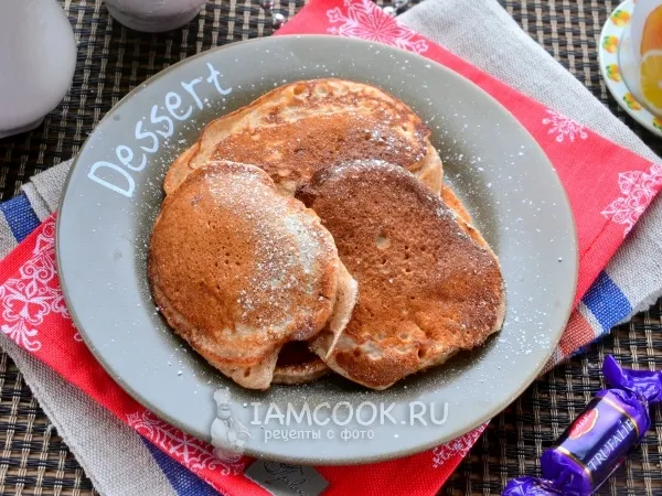 Фото блюда: Оладьи из цельнозерновой муки