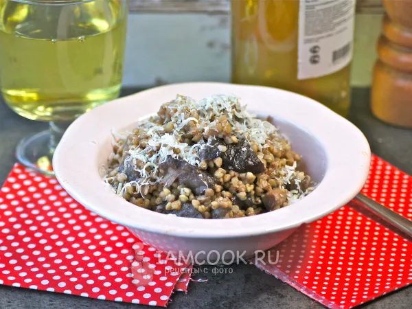 Фото готового блюда: Гречотто с грибами