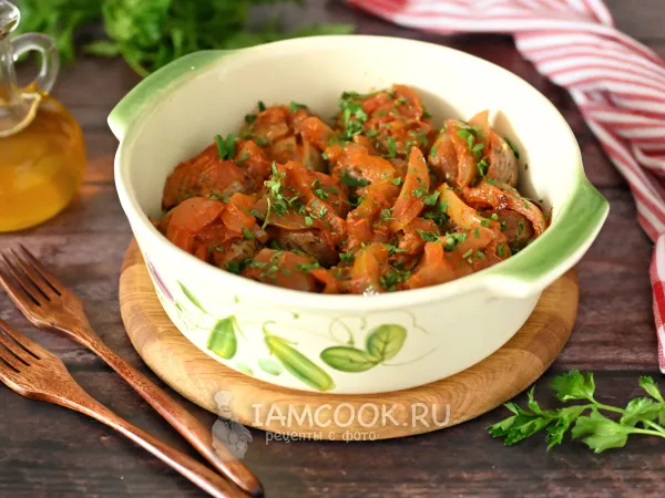 Фото готового блюда: Картошка с лечо в духовке