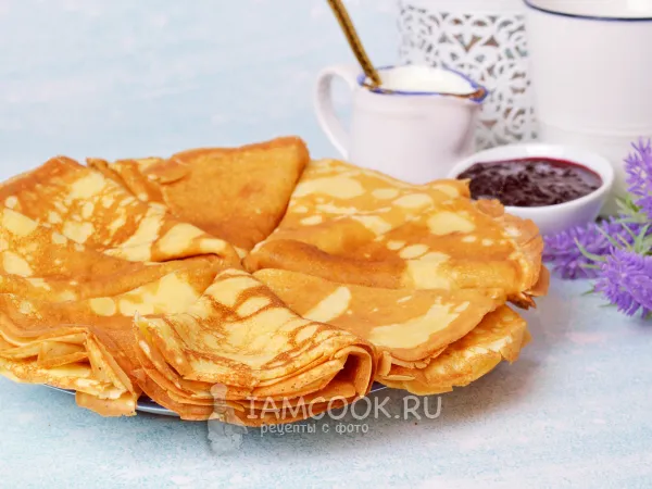 Фото блюда: Блины на ряженке и молоке