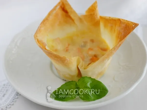 Фото блюда: Мешочки из теста фило