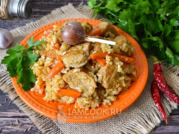 Фото блюда: Узбекский плов со свининой