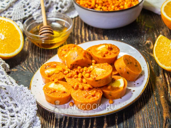 Фото блюда: Облепиховый чай с апельсином и имбирем (замороженный)