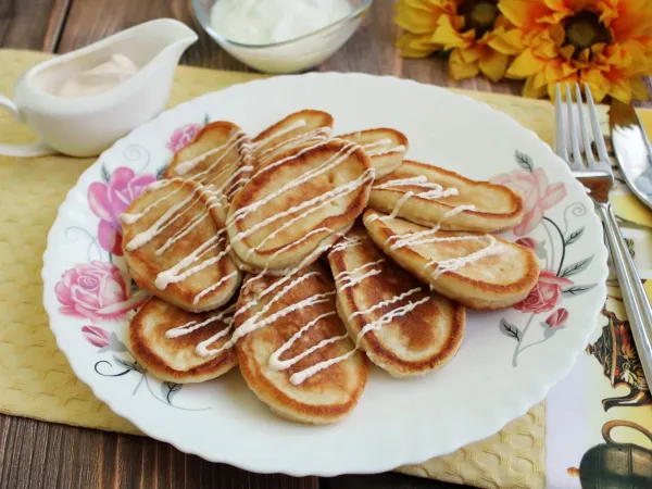 Фото блюда: Оладьи на мацони
