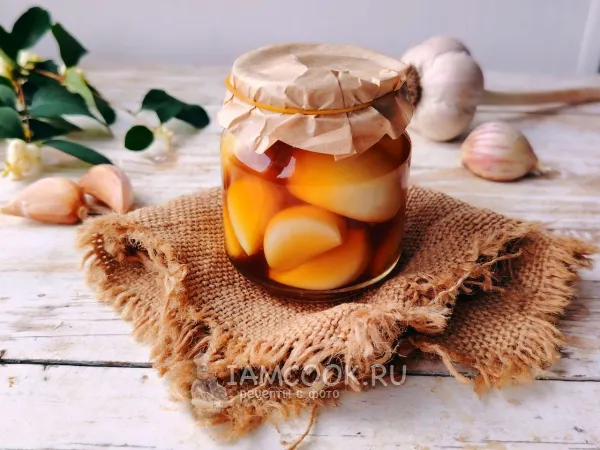 Фото блюда: Маринованный чеснок по-корейски