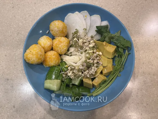 Фото готового блюда: Рисовые шарики с тыквой