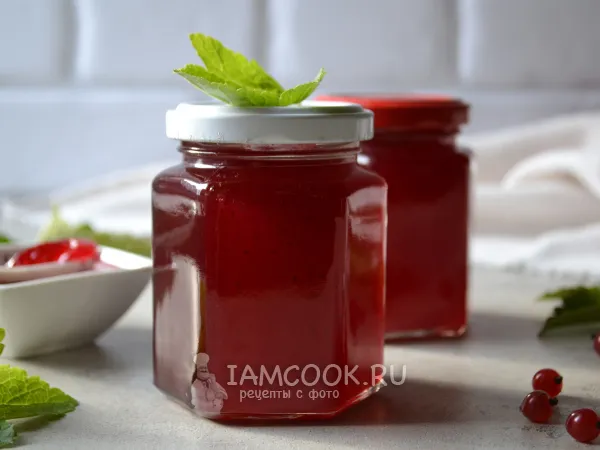Фото блюда: Варенье из красной смородины без косточек на зиму