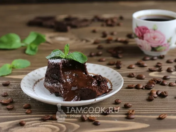 Фото блюда: Кекс фондан (с жидкой начинкой)