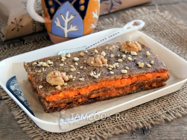 Фото блюда: Торт из моркови без выпечки