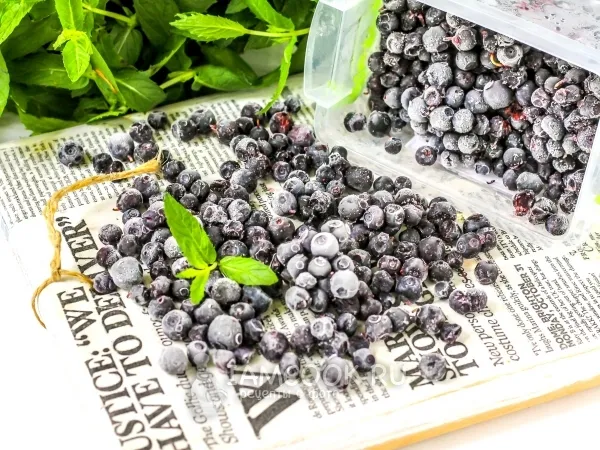 Фото блюда: Заморозка черники на зиму