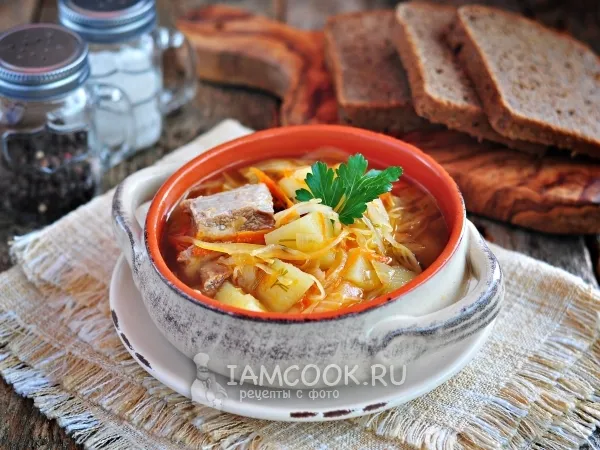 Фото блюда: Щи из квашеной капусты с говядиной