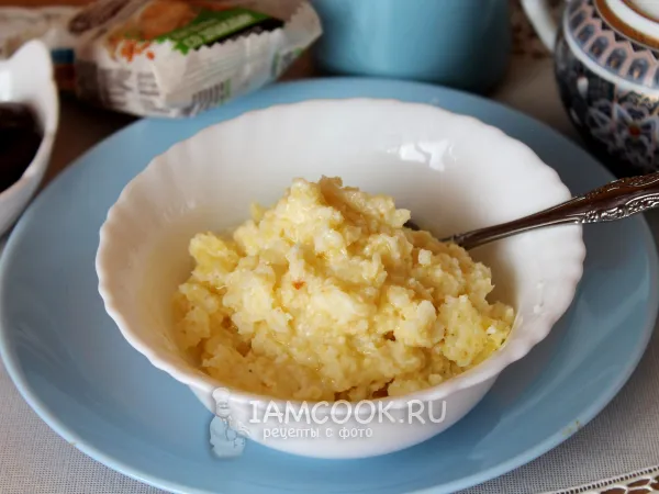 Фото блюда: Пшенная каша на молоке в горшочке в духовке