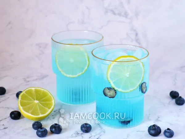Фото блюда: Голубой джин-тоник