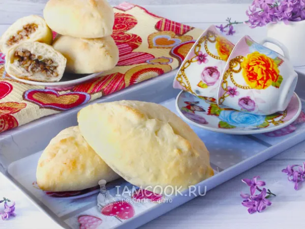 Фото готового блюда: Пирожки с гречкой