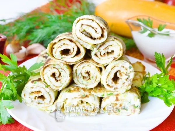 Фото блюда: Блины из кабачков (налистники)