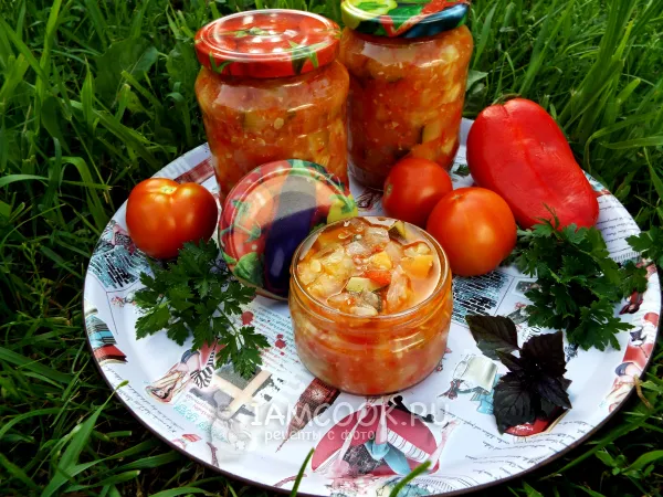 Фото блюда: Салат «Глобус» с кабачками на зиму