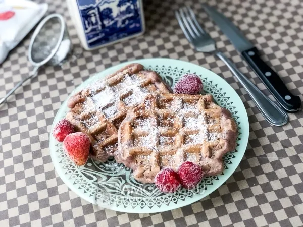 Фото готового блюда: Клубничные вафли