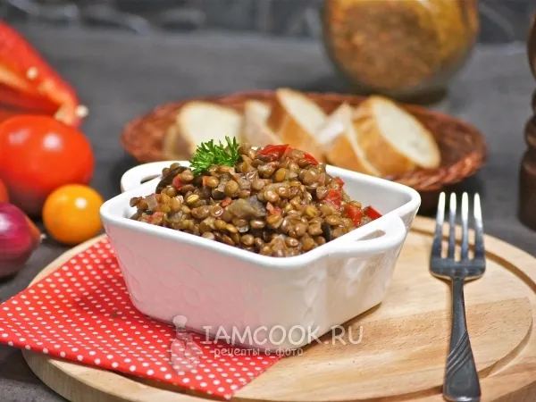 Фото блюда: Чечевица с овощами в мультиварке