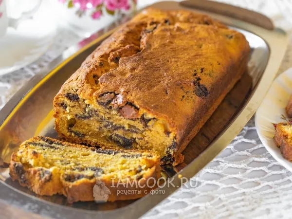 Фото готового блюда: Творожный кекс с маком