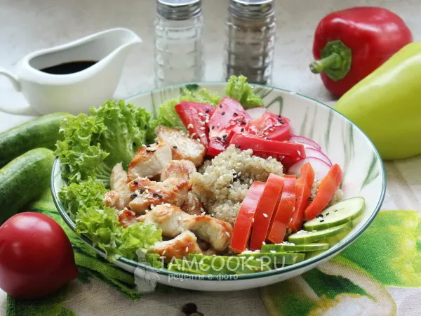 Фото блюда: Боул с индейкой и киноа