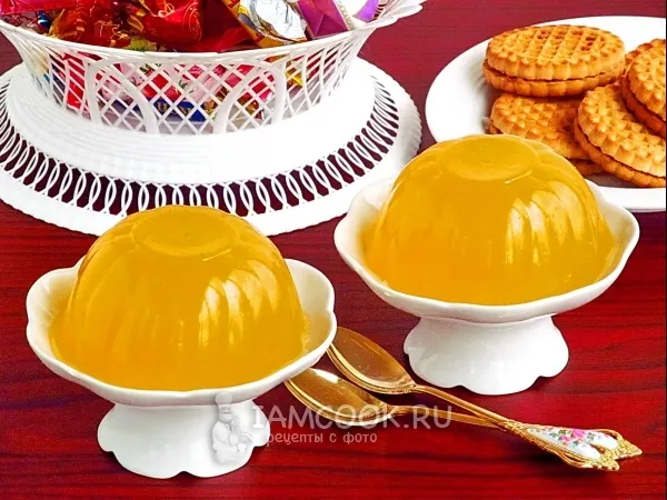 Фото блюда: Лимонно-медовое желе