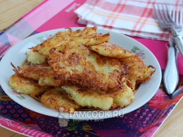 Фото блюда: Драники с сыром