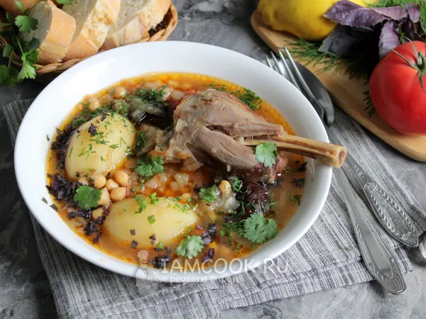 Фото готового блюда: Бозбаш из баранины