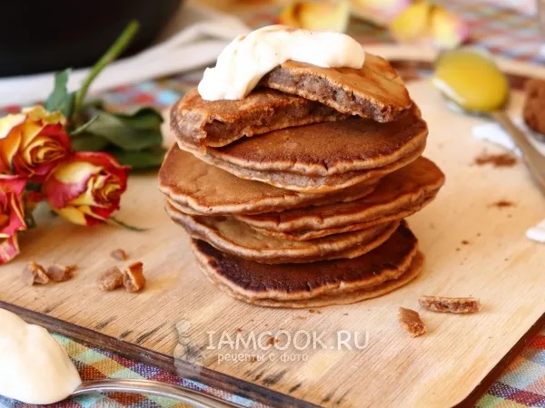 Фото готового блюда: Оладьи из бананов и яиц с мукой