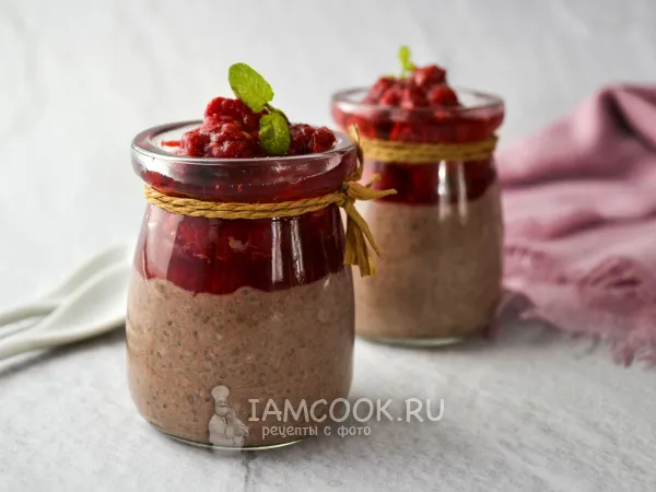 Фото блюда: Малиновый пудинг