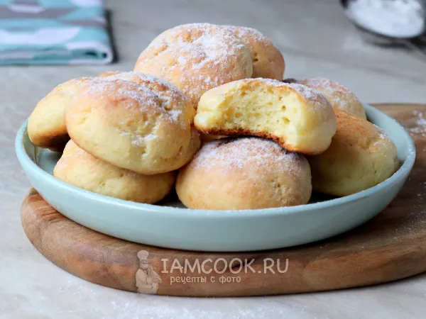 Фото готового блюда: Творожные пончики в духовке