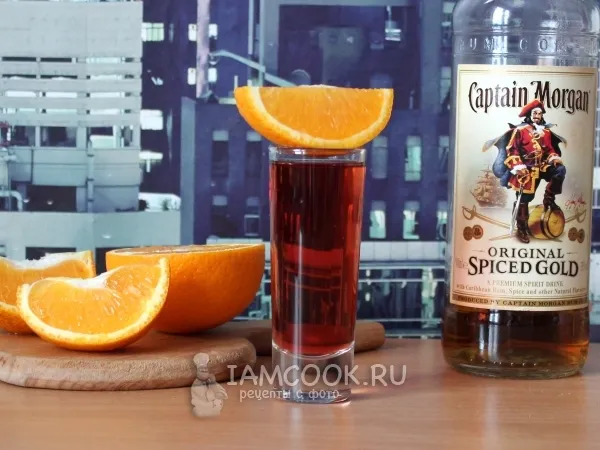 Фото блюда: Коктейль с вишневым соком «Ромовый закат»