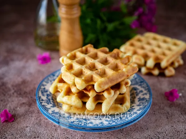 Фото готового блюда: Сырные вафли в мультипекаре