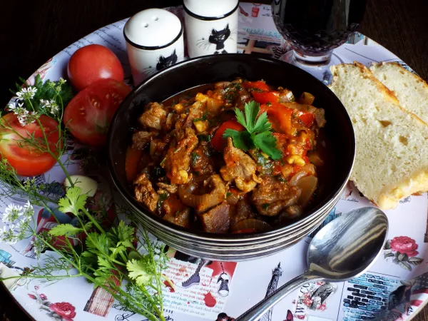 Фото готового блюда: Чахохбили из говядины