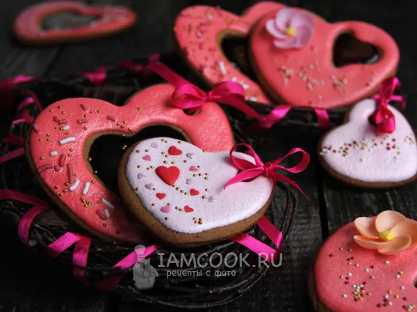 Фото готового блюда: Имбирное печенье Сердце