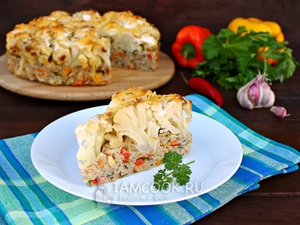 Фото блюда: Овощная запеканка с фаршем в духовке