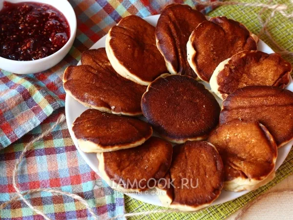 Фото готового блюда: Панкейки на сметане