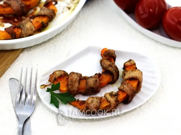 Фото блюда: Тыква, запечённая с мясом