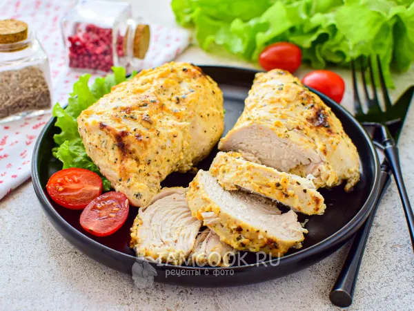 Фото блюда: Куриная грудка в майонезе в духовке