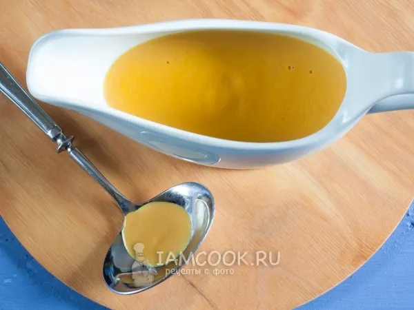 Фото блюда: Морковный соус со сливками