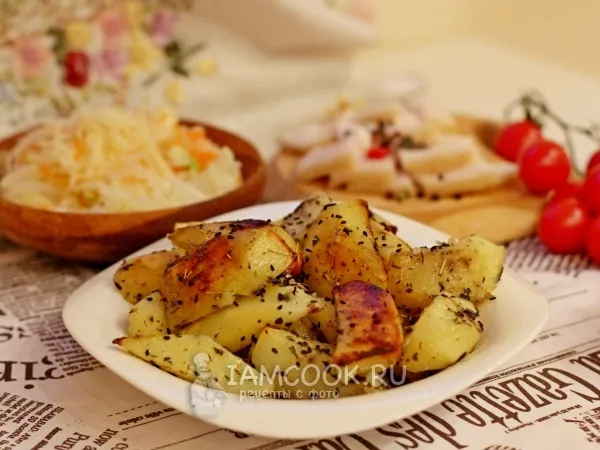 Фото готового блюда: Картофель в пакете для запекания