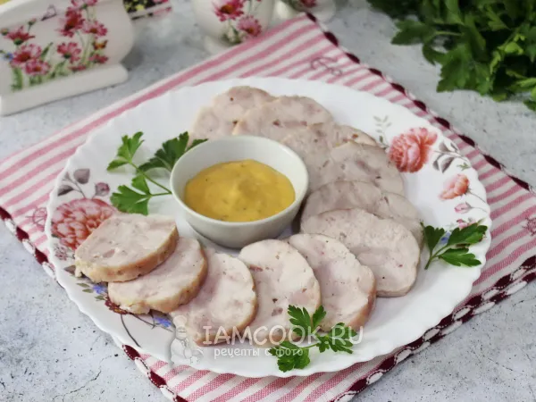 Фото блюда: Ветчина из курицы в духовке