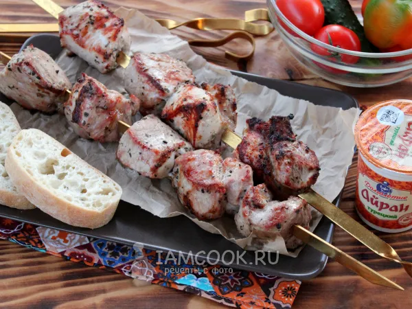 Фото готового блюда: Шашлык из свинины на айране